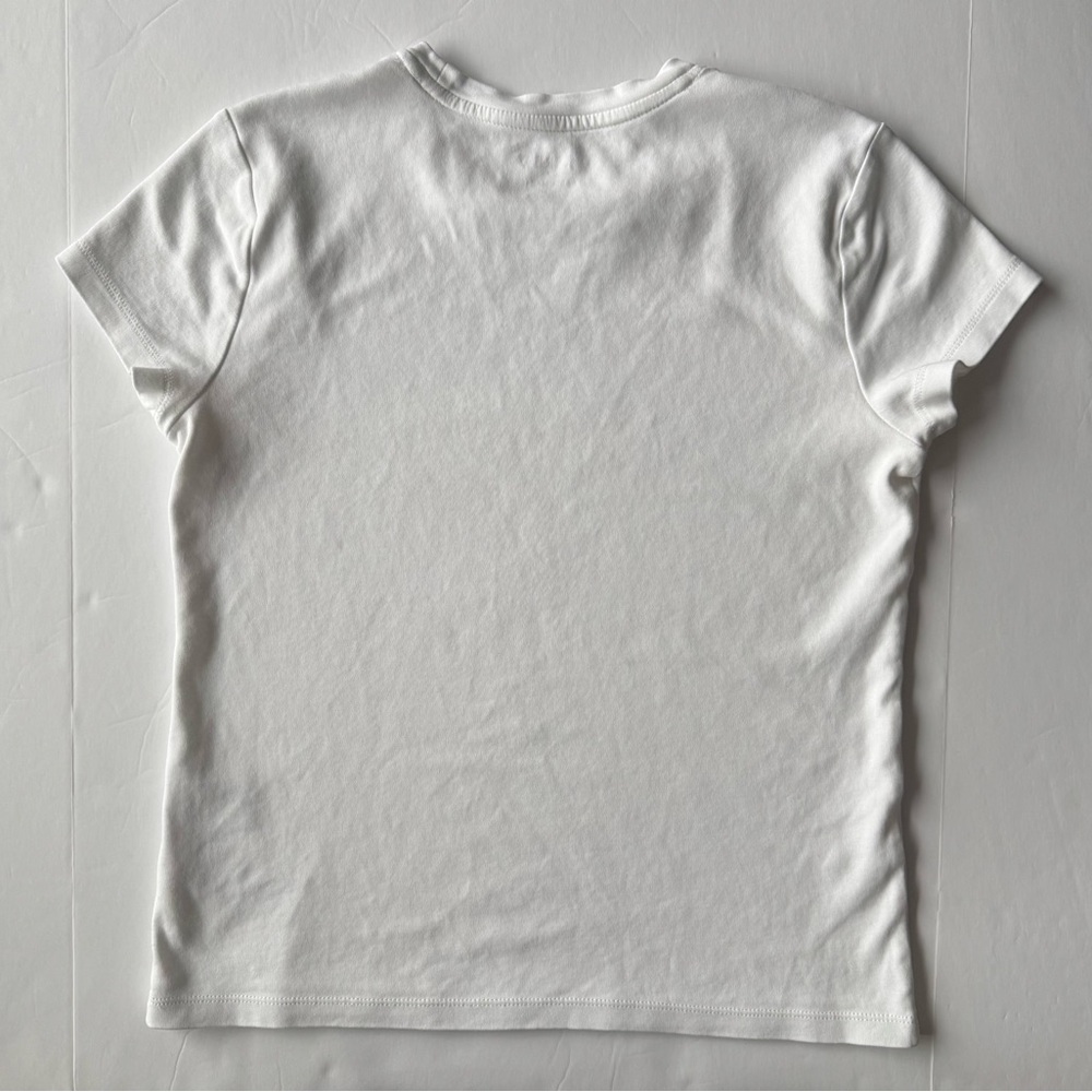 J. Crew Essential Short-Sleeve Crewneck Tee White Size S - Picture 2 of 6